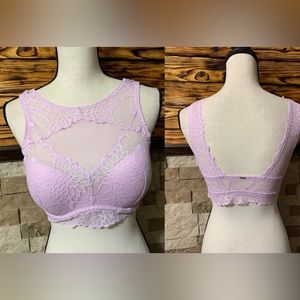 PINK Victoria's Secret Lavender Lace Bralette